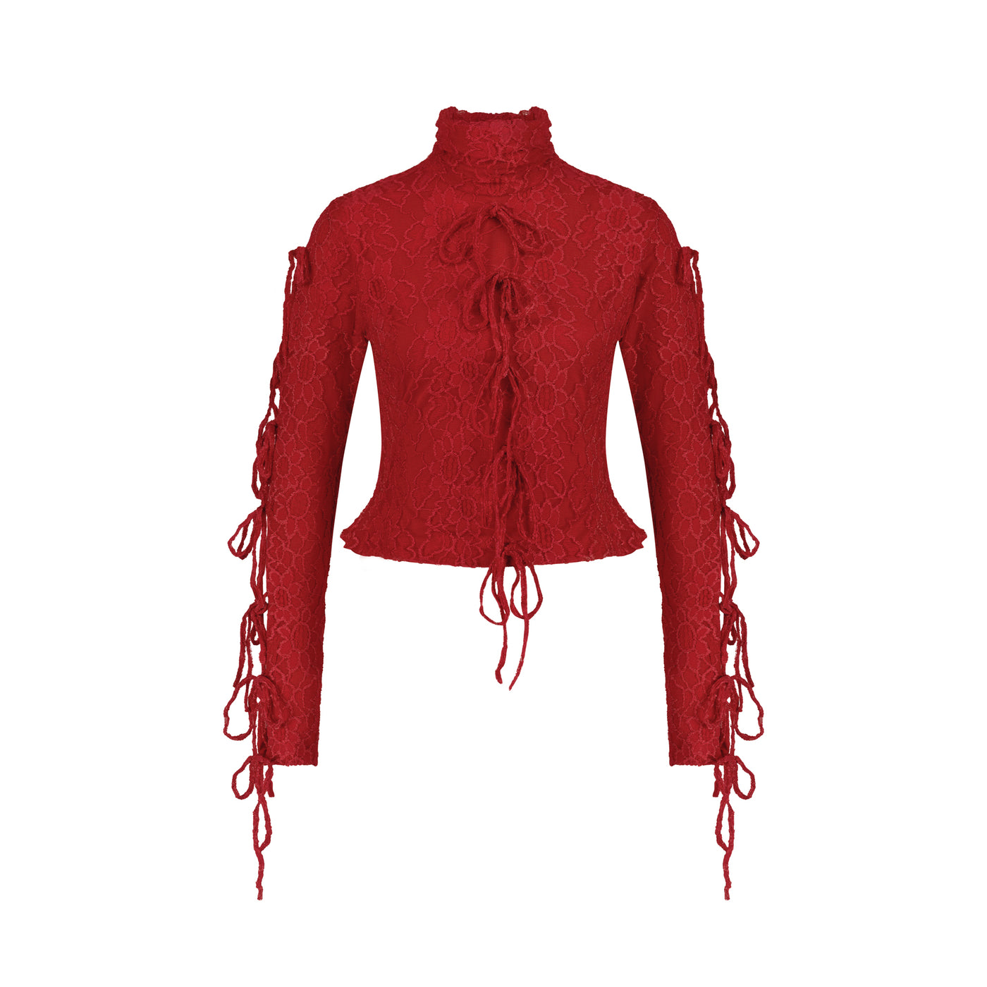 Dracy Red Lace Top