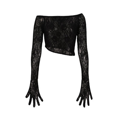 Lace Gloved Top